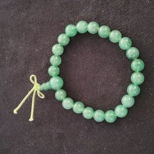 Beautiful natural green Jade beaded bracelet